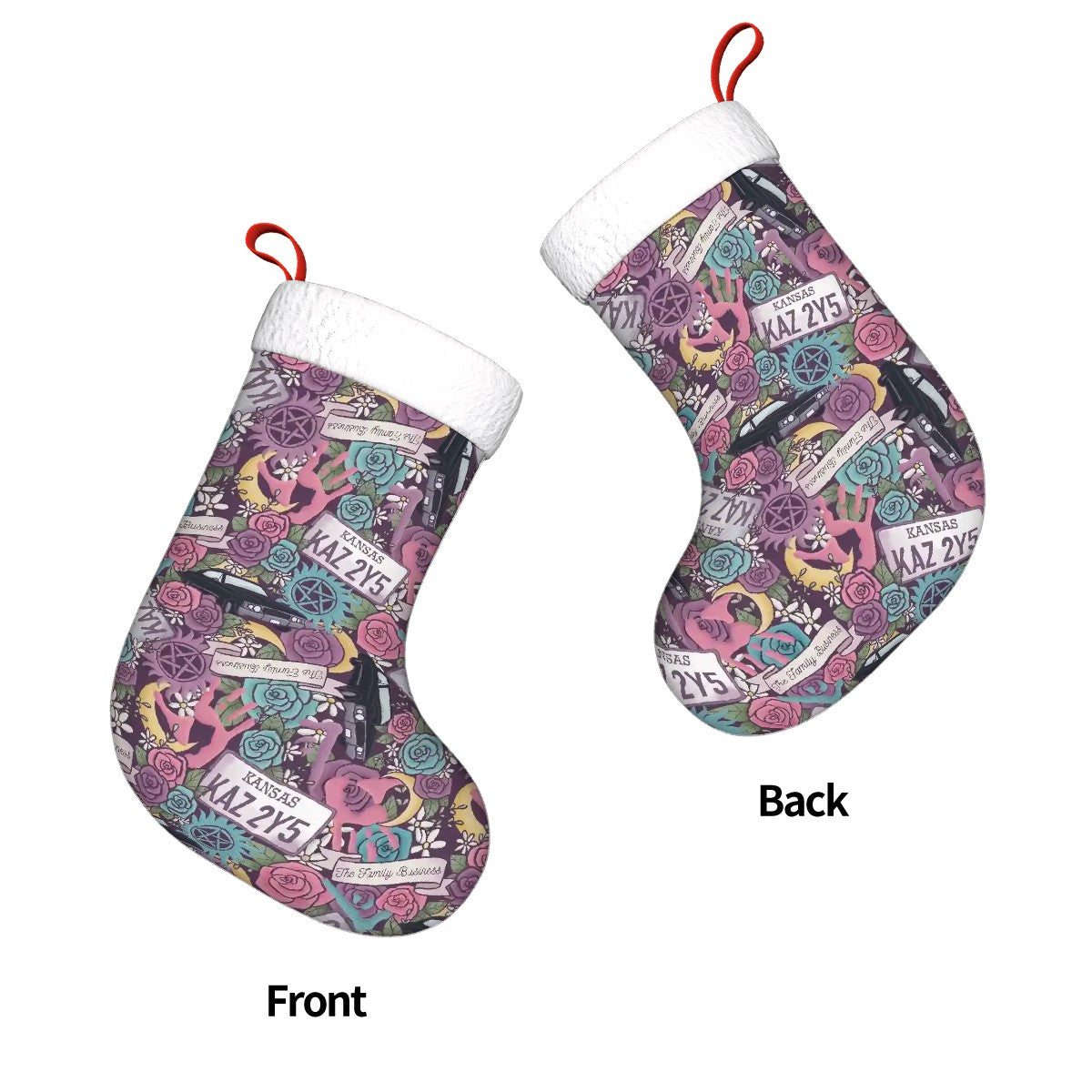Supernatural kansas christmas stocking
