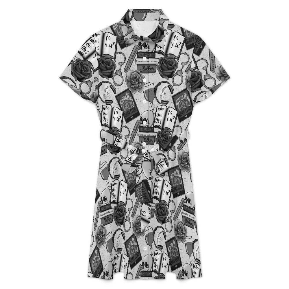 Morally grey bookish shirt dress