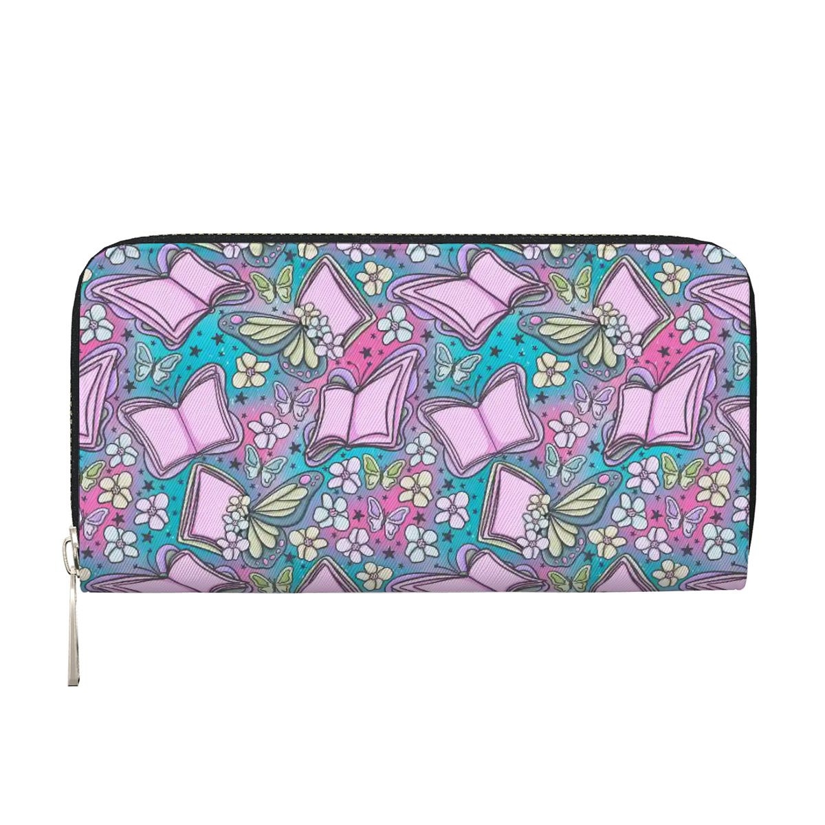 Bookerfly bookish butterfly vegan leather wallet purse