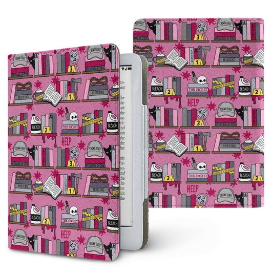Thriller reader bookcase PU cover for Kindle paperwhite 11th and 12th gen and coloursoft
