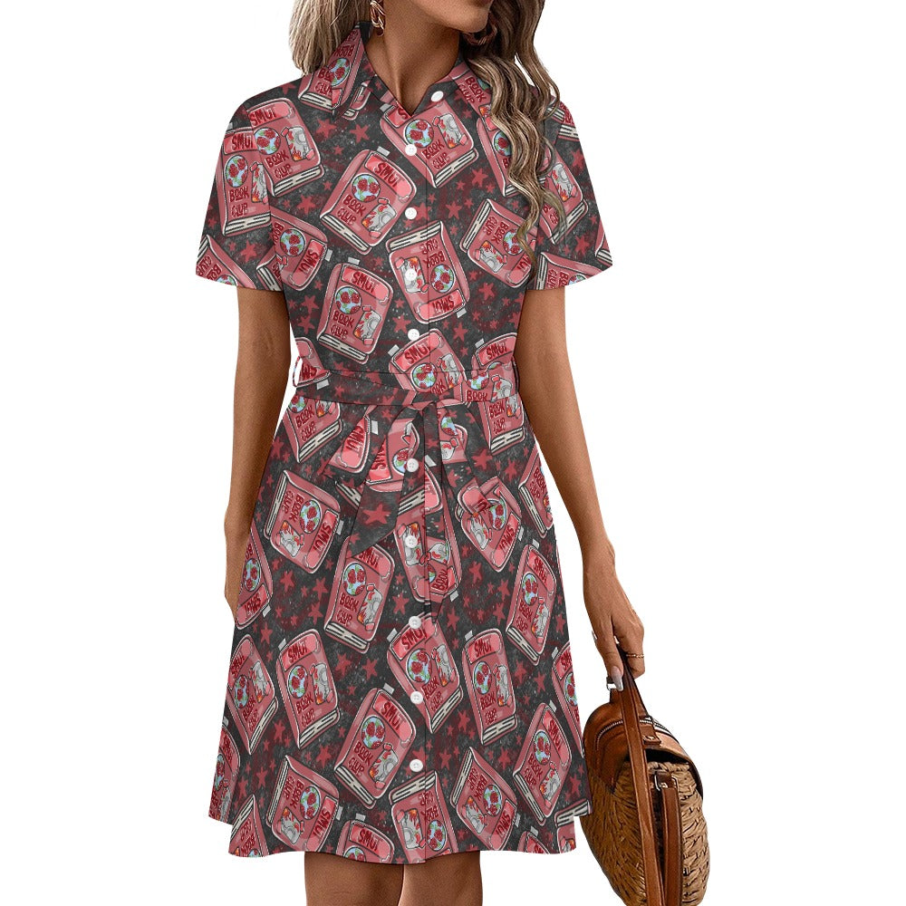 Smutty book club bookish shirt dress