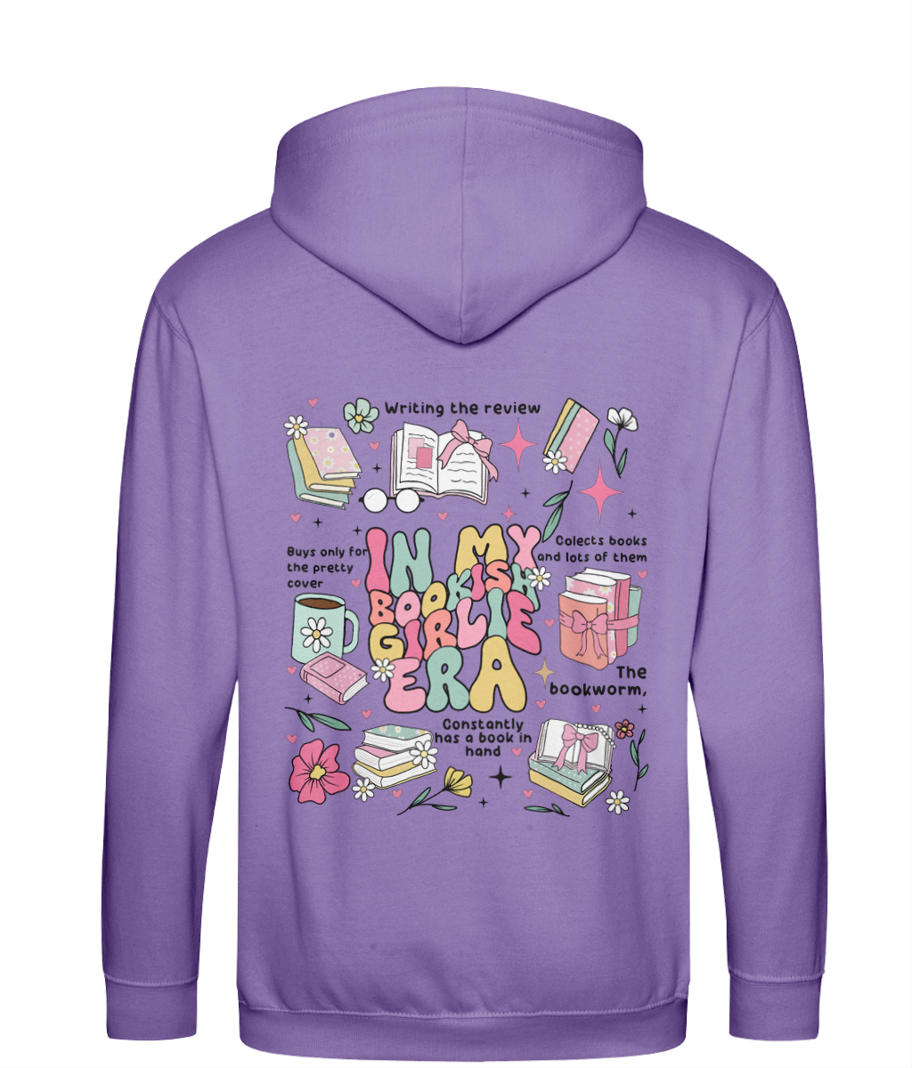 Bookish girlie era zip up hoodie