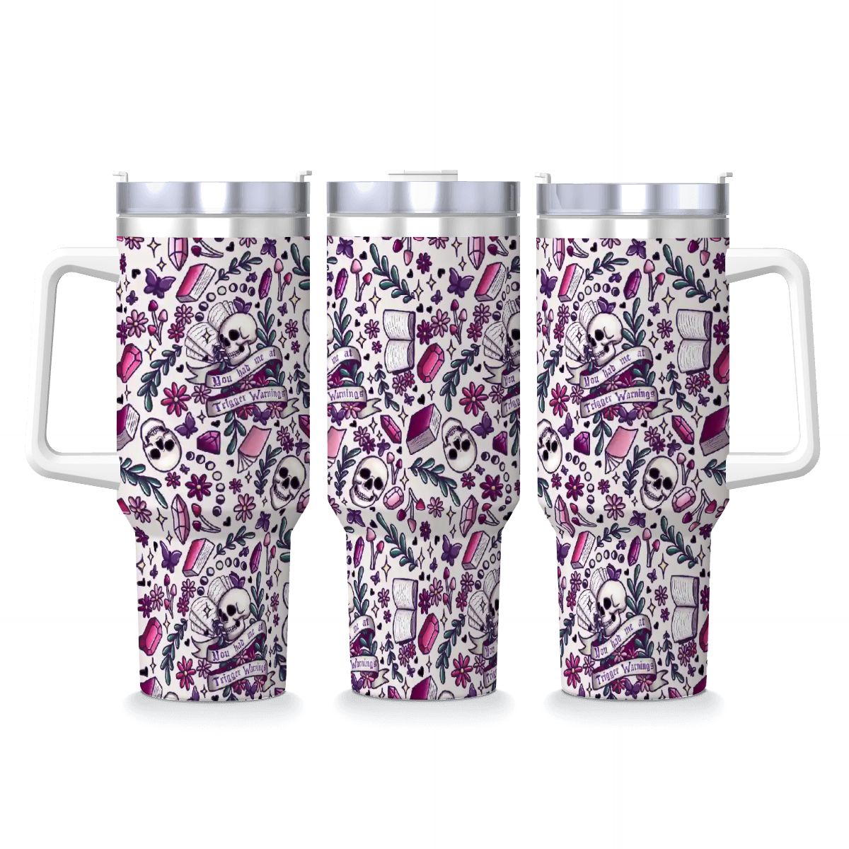 You had me at trigger warnings dark romance bookish 40oz travel mug