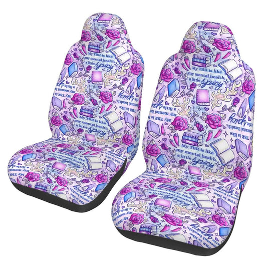 My TBR is like my mental health- spicy bookish Car Front Seat Covers