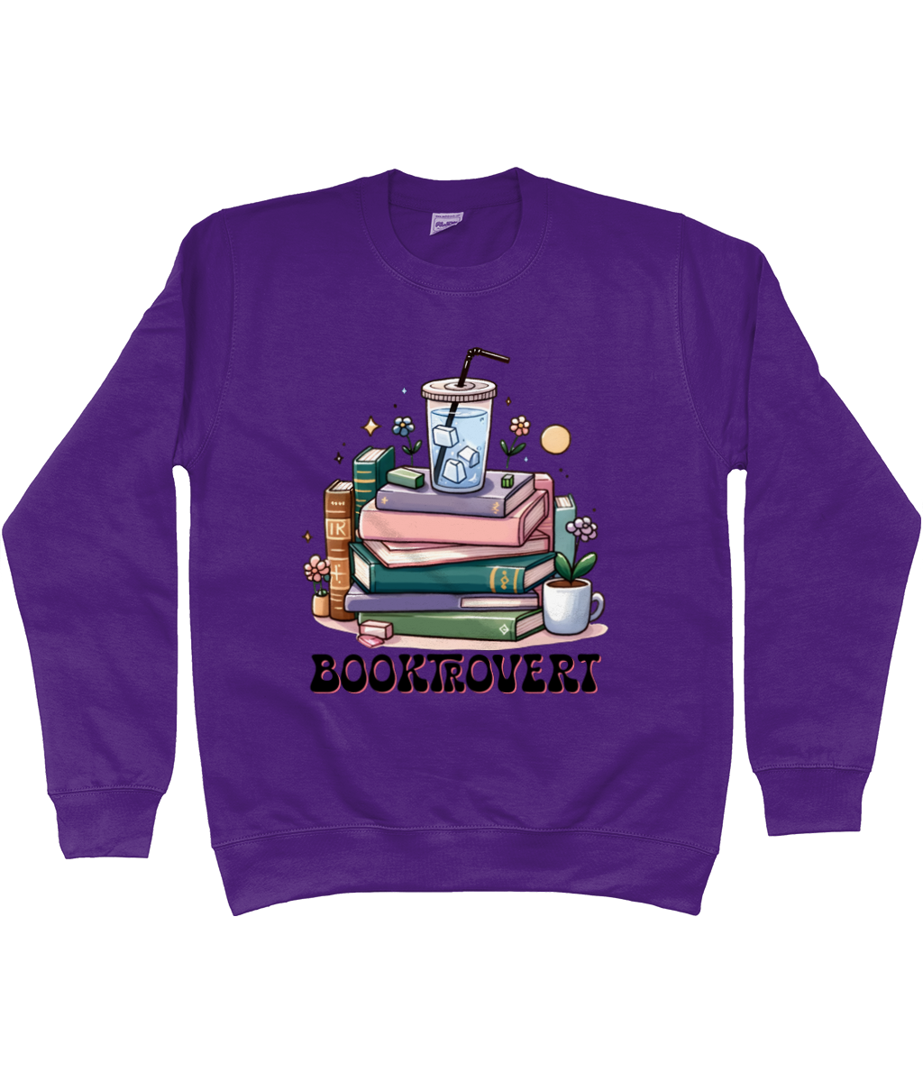 Booktrovert bookish jumper sweatshirt bookbestiesuk