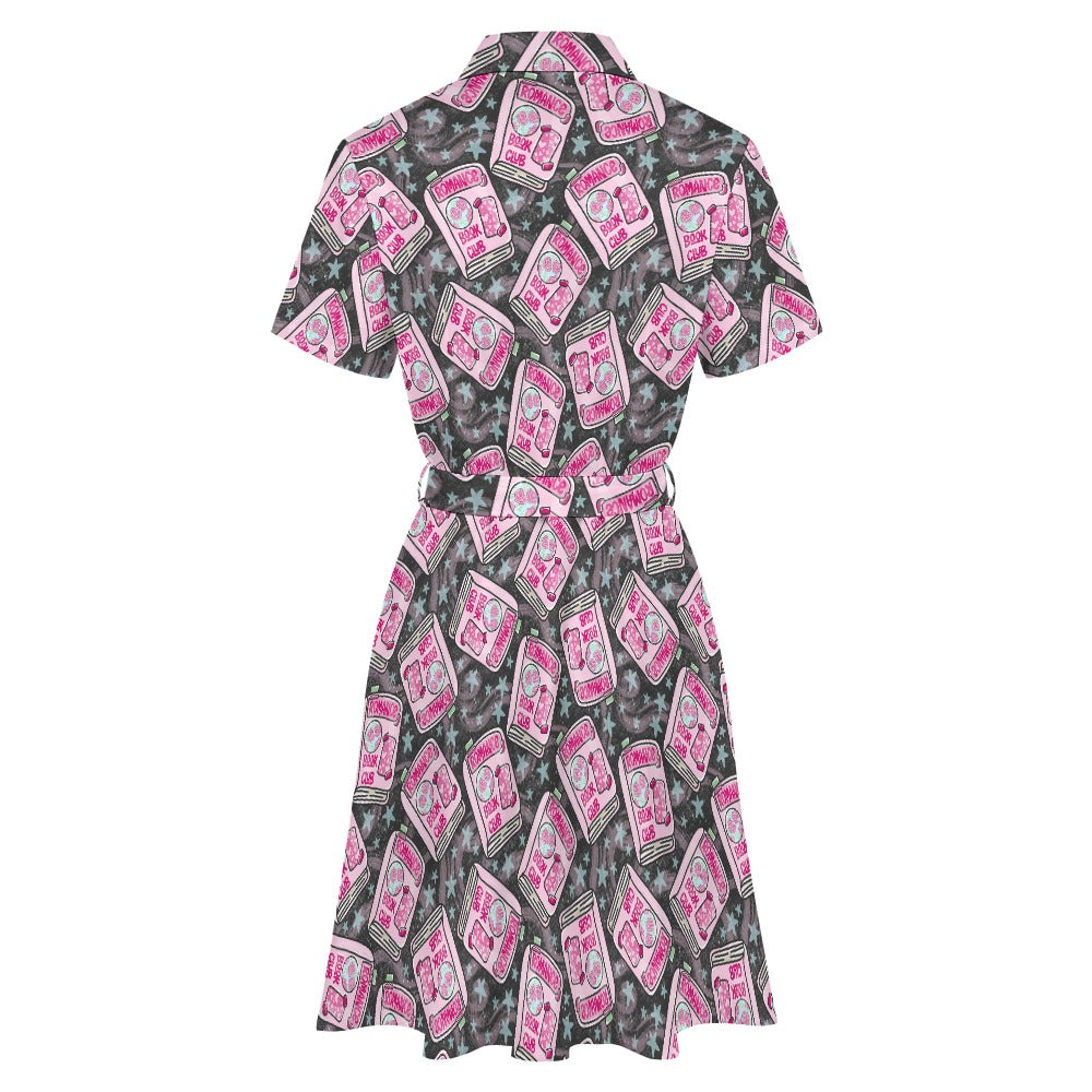 Romance book club bookish shirt dress
