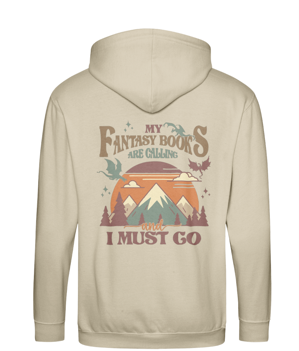 My fantasy books are calling bookish zip up hoodie bookish clothing