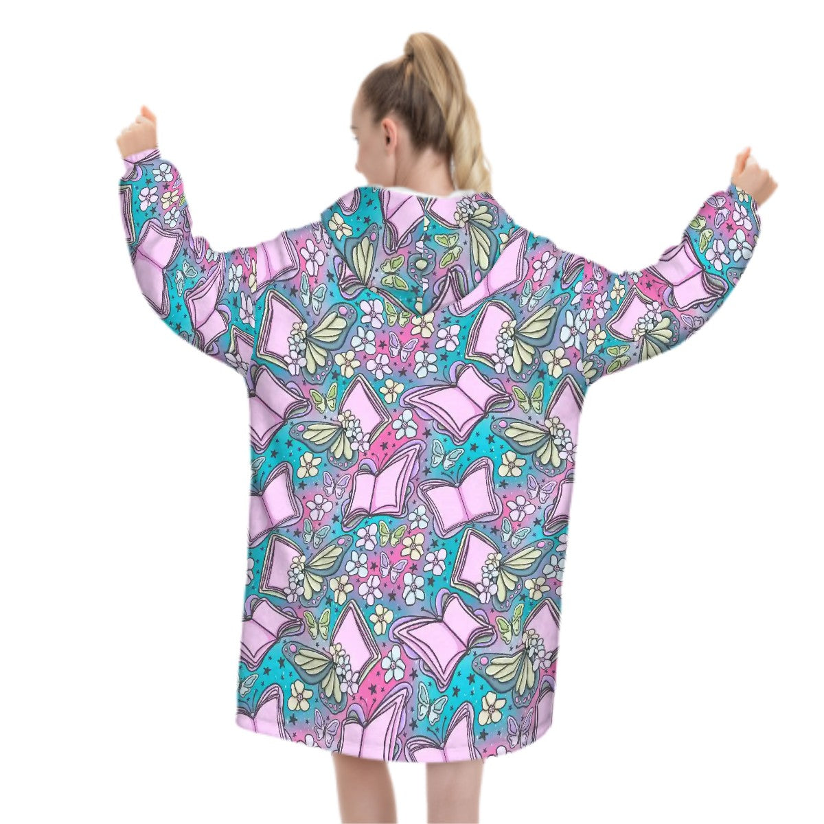 Bookerfly bookish hooded blanket