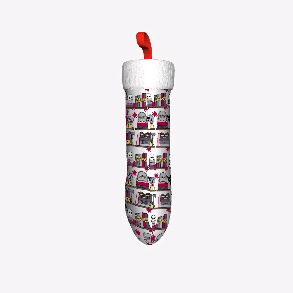 Thriller book shelf bookish christmas stocking
