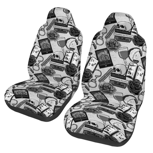 Morally grey dark romance lover bookish Car Front Seat Covers