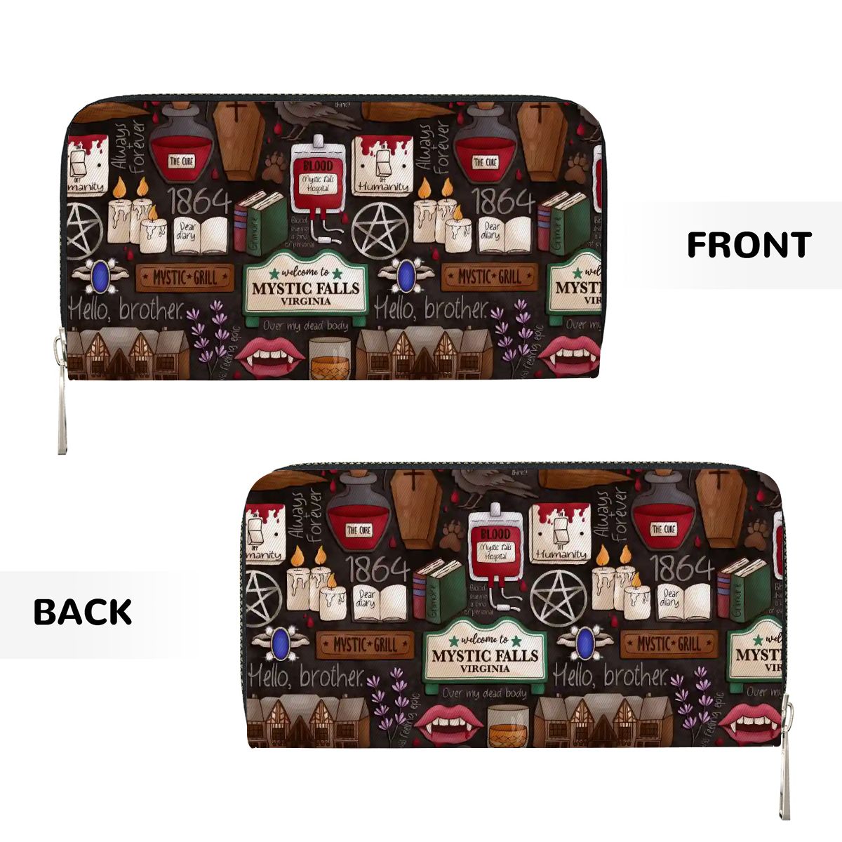 Feeling epic TVD vegan leather wallet purse