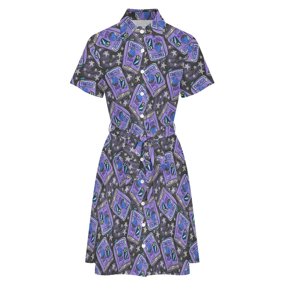 Fantasy romantasy book club bookish shirt dress
