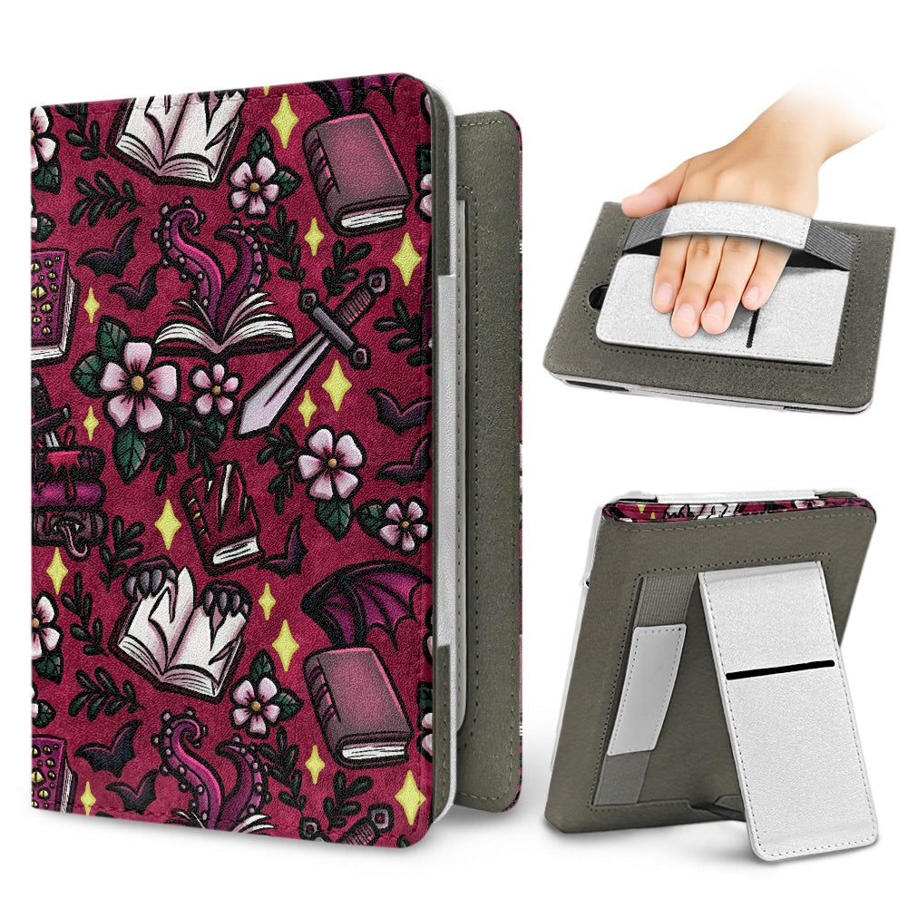 Monster romance omegaverse lover paperwhite 11th 12th gen vegan leather wallet style case