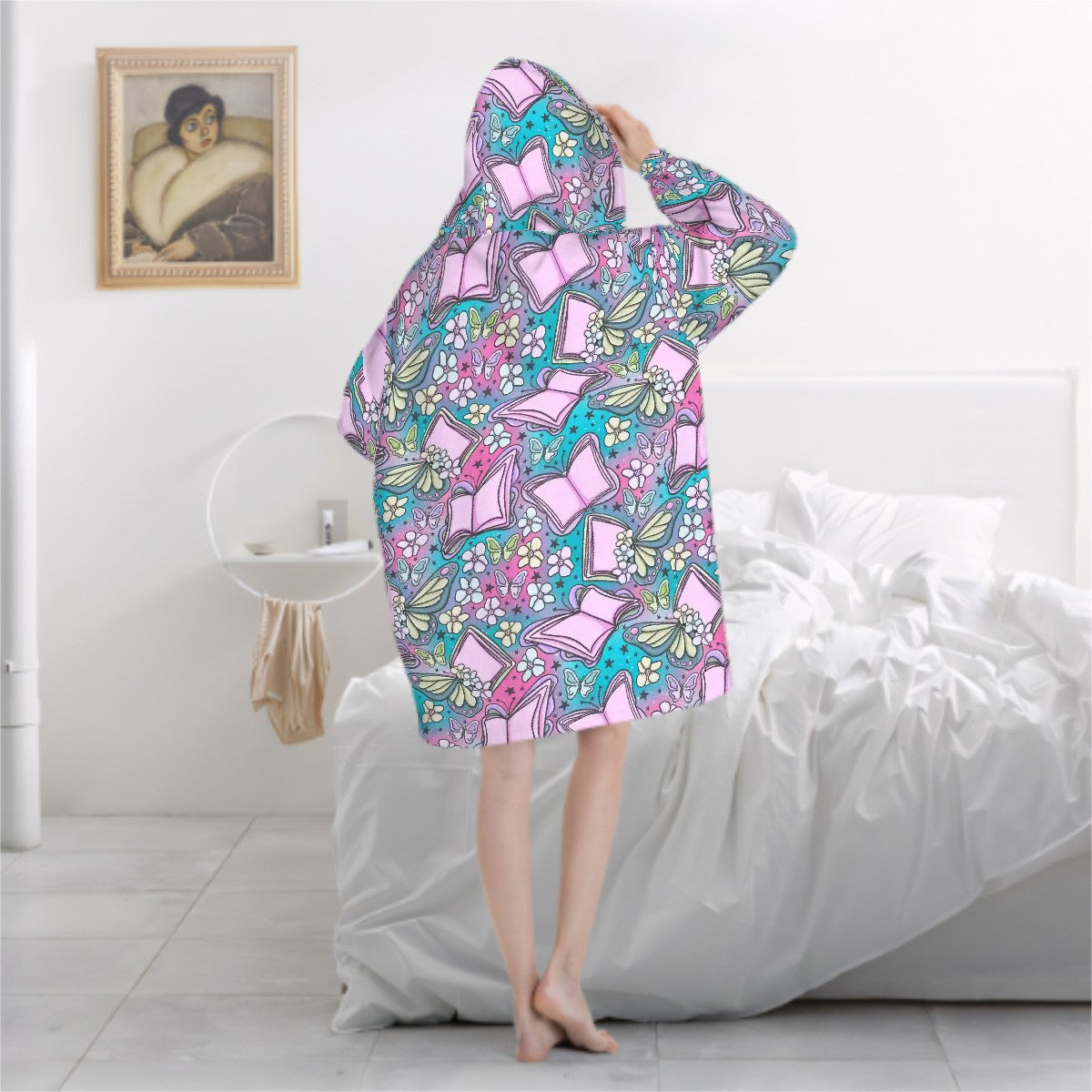 Bookerfly bookish hooded blanket