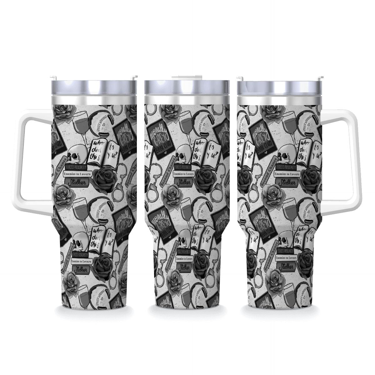 Morally grey dark romance bookish travel mug 40oz