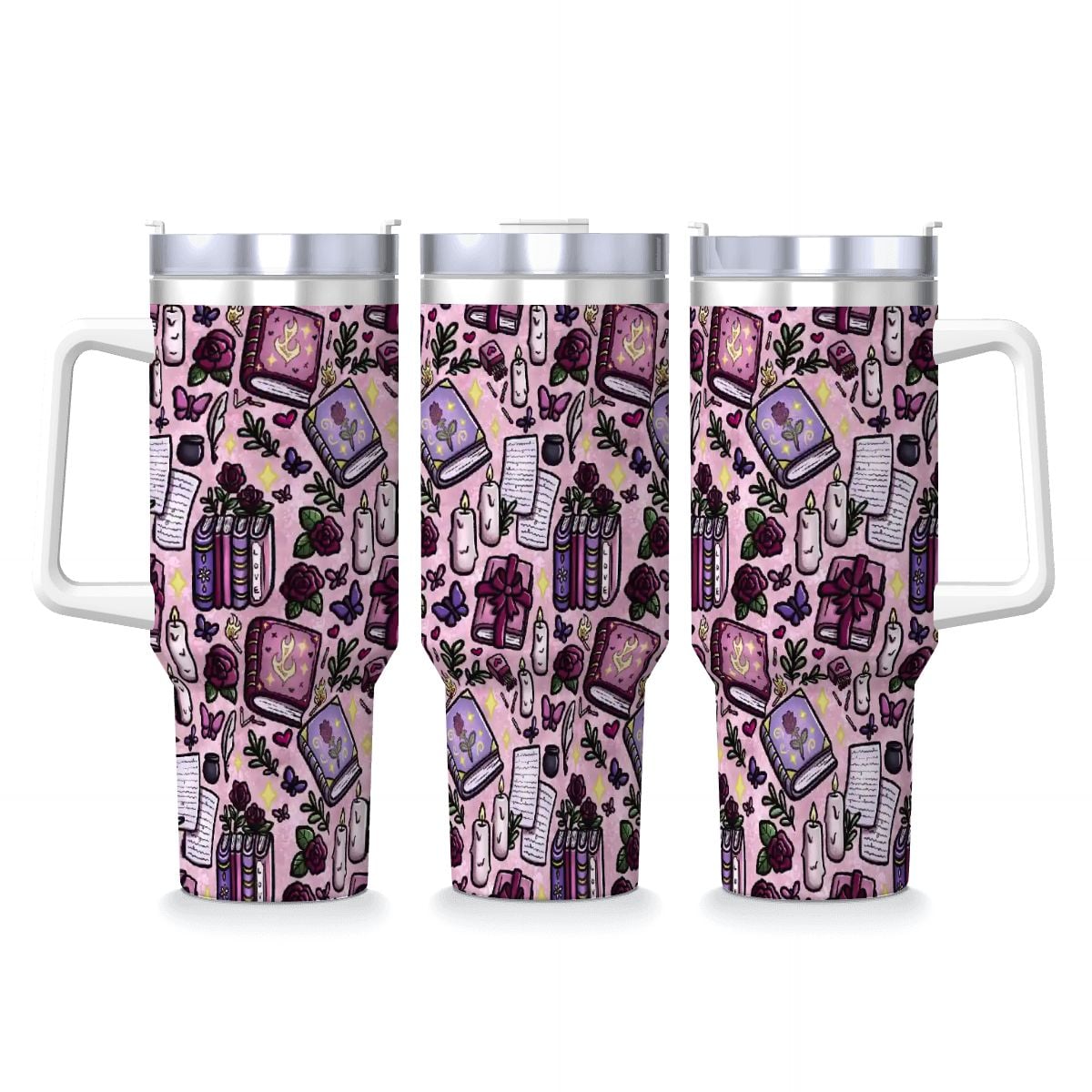 Slow burn romance bookish 40oz travel mug