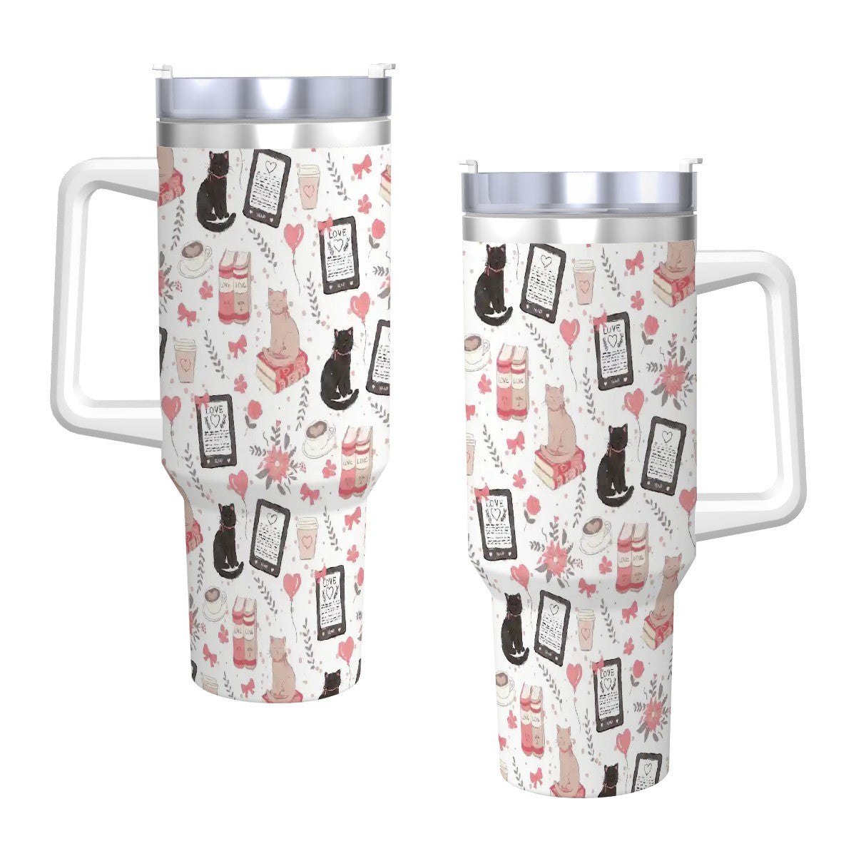 Love cats and kindles bookish 40oz travel mug