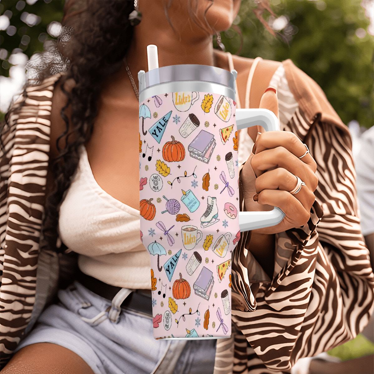 Gilmore pink travel mug 40oz