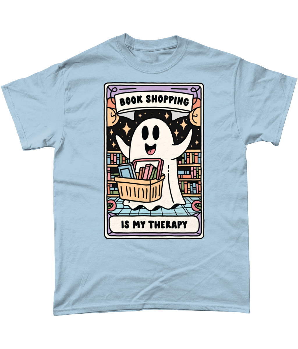 Book Shopping Is My Therapy bookish t-shirt