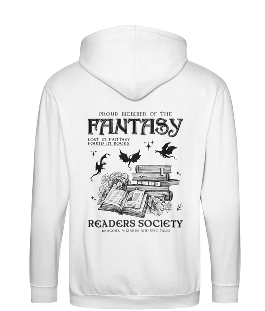 Fantasy Readers society bookish zip up hoodie