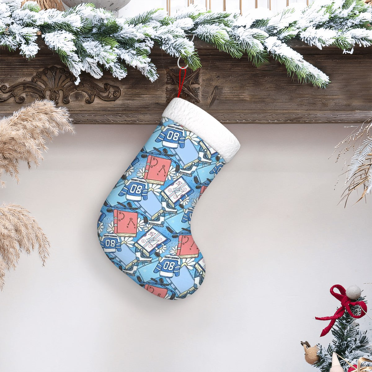 Hockey romance bookish christmas stocking