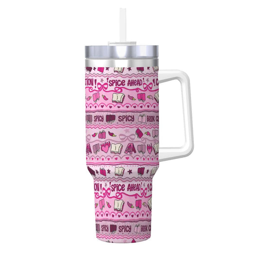 Caution smut ahead bookish 40oz travel mug