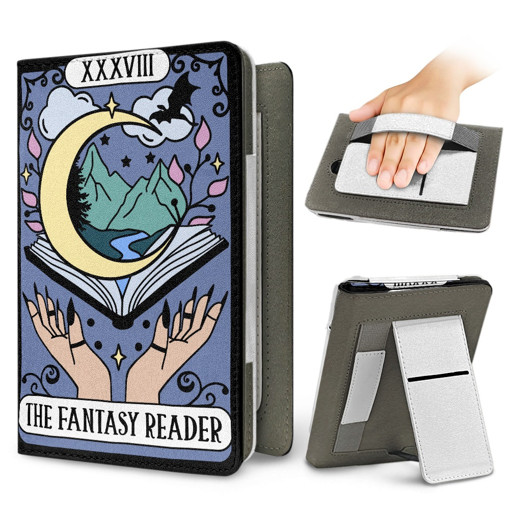 The fantasy reader bookish vegan leather PU cover for Kindle paperwhite 11th 12th gen wallet style e-reader case