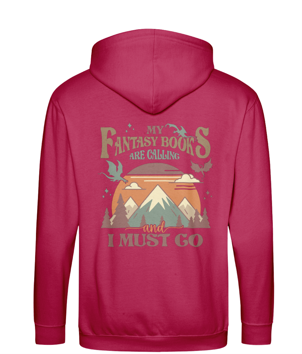 My fantasy books are calling bookish zip up hoodie bookish clothing