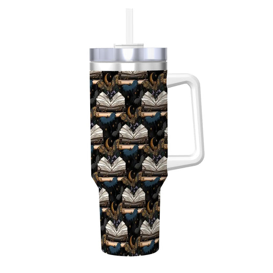 Book dragons at night bookish travel mug 40oz