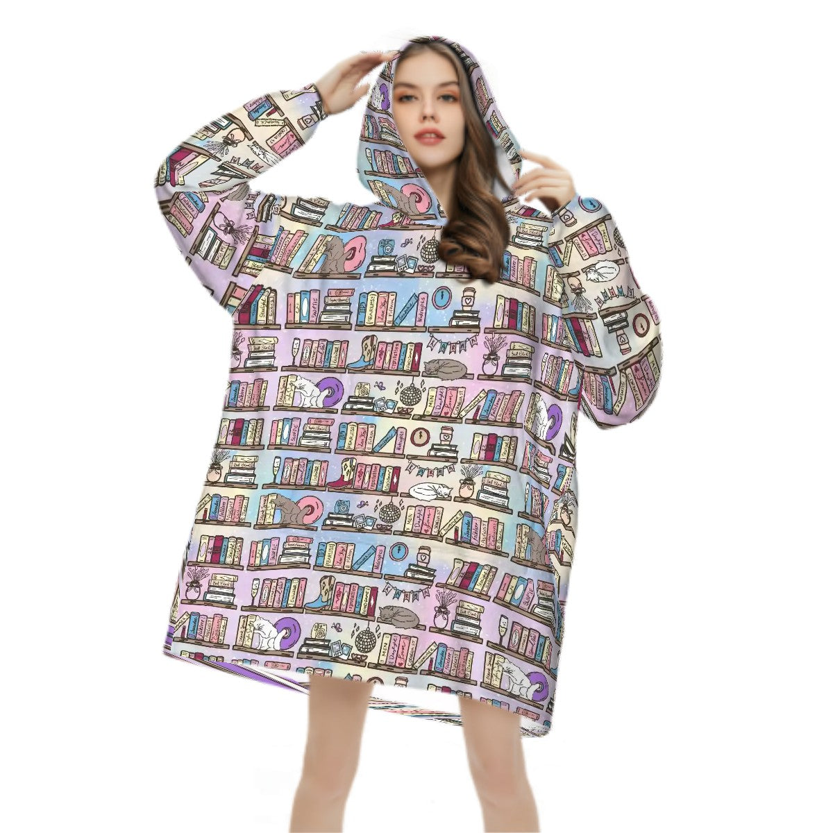 Taylors bookcase Adult Blanket Hoodie **Please read item description**