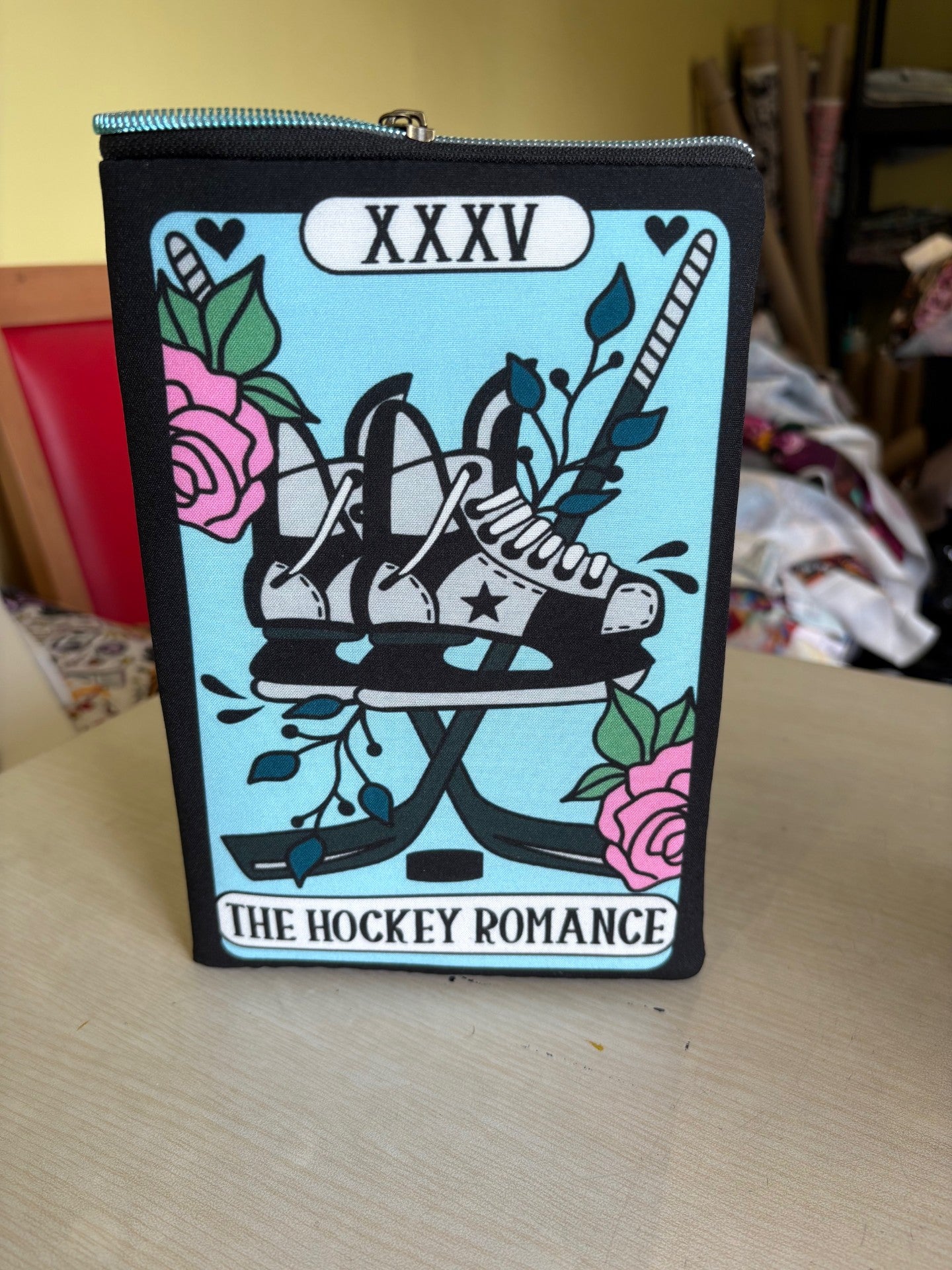 Hockey romance tarot bookish book sleeve book jacket booksleeve