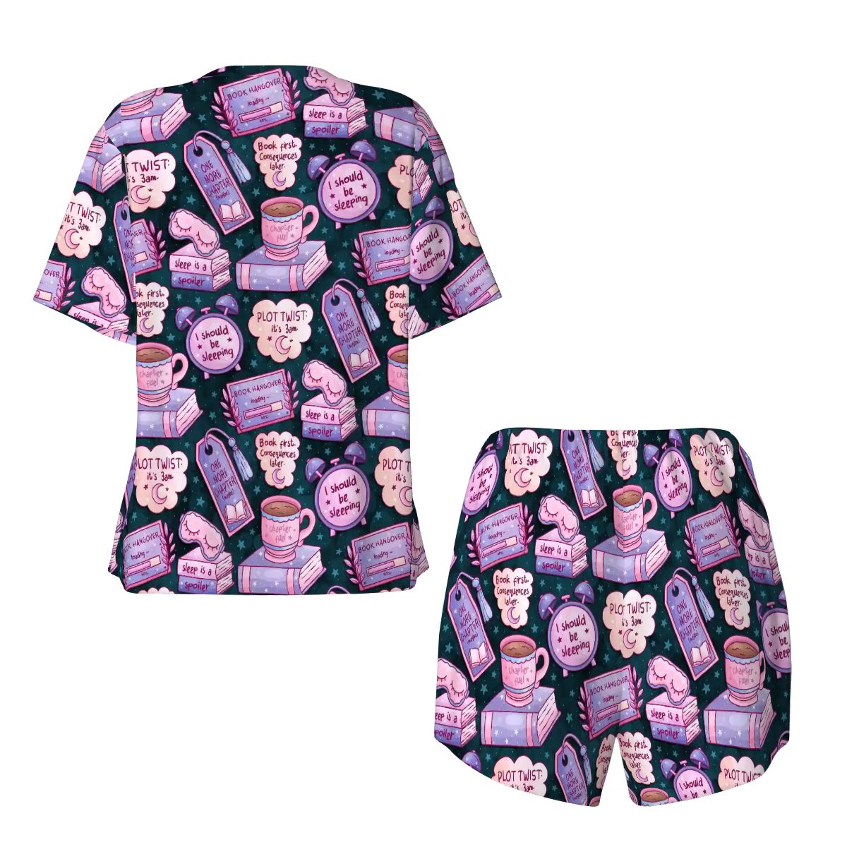 3am reading club teal bookish pajamas pjs pyjamas