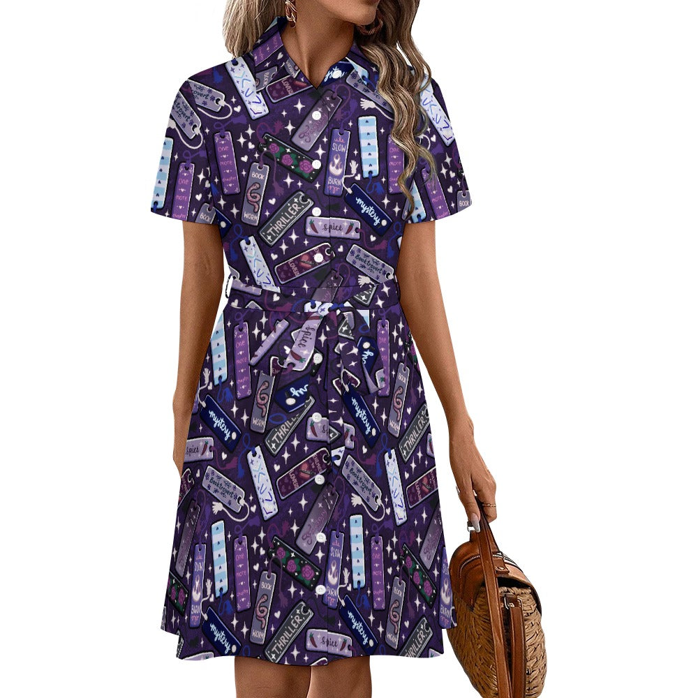Tropes and Genres Bookmarks bookish Shirt Dress