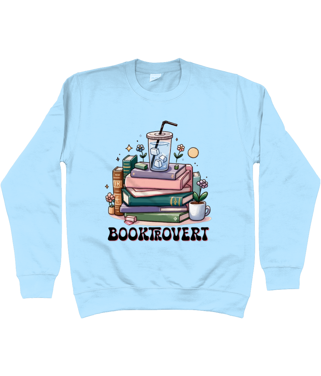 Booktrovert bookish jumper sweatshirt bookbestiesuk