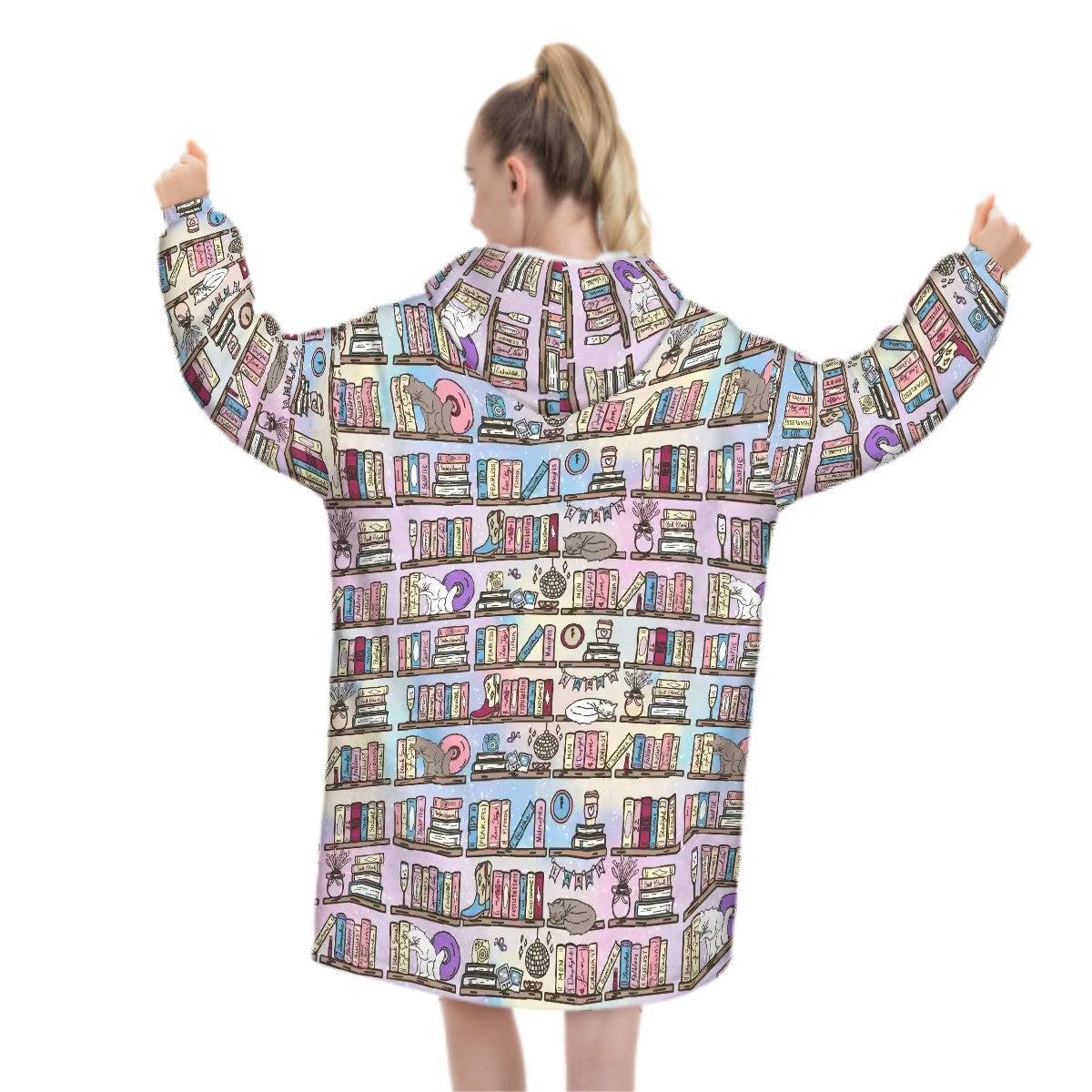 Taylors bookcase Adult Blanket Hoodie **Please read item description**