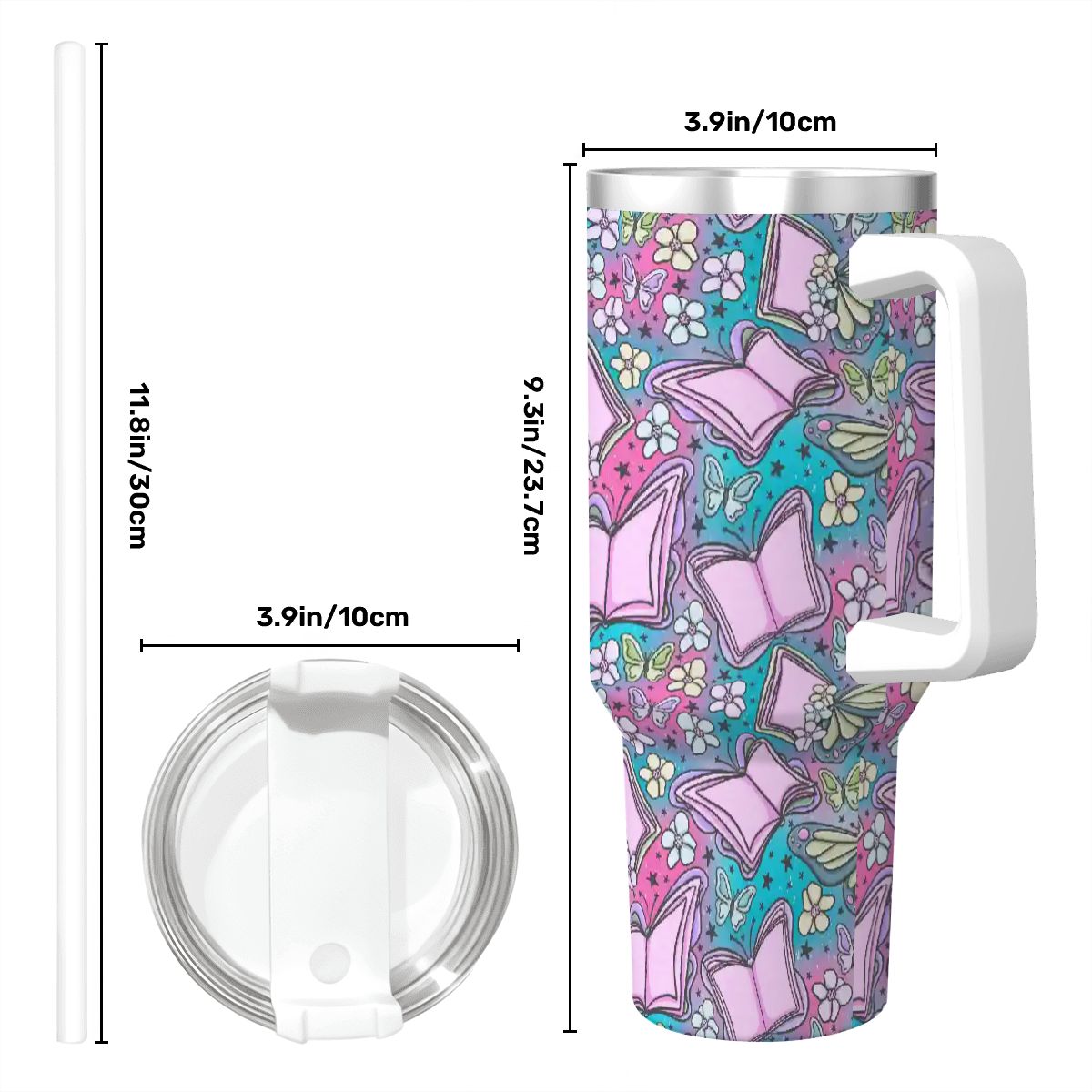 Bookerfly bookish 40oz travel mug