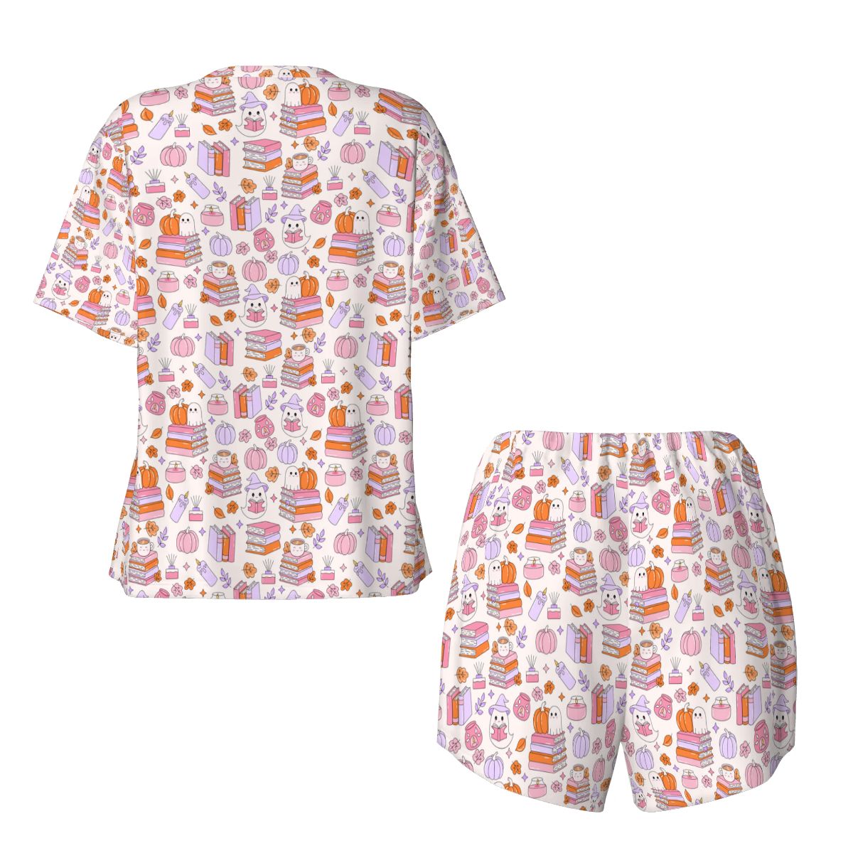 Bookish ghosts books and pumpkins pjs pajamas pyjamas