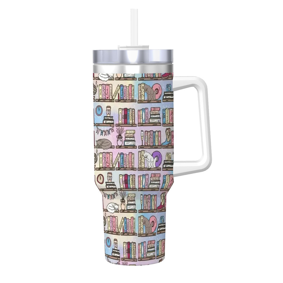 Taylors book shelf bookish travel mug 40oz
