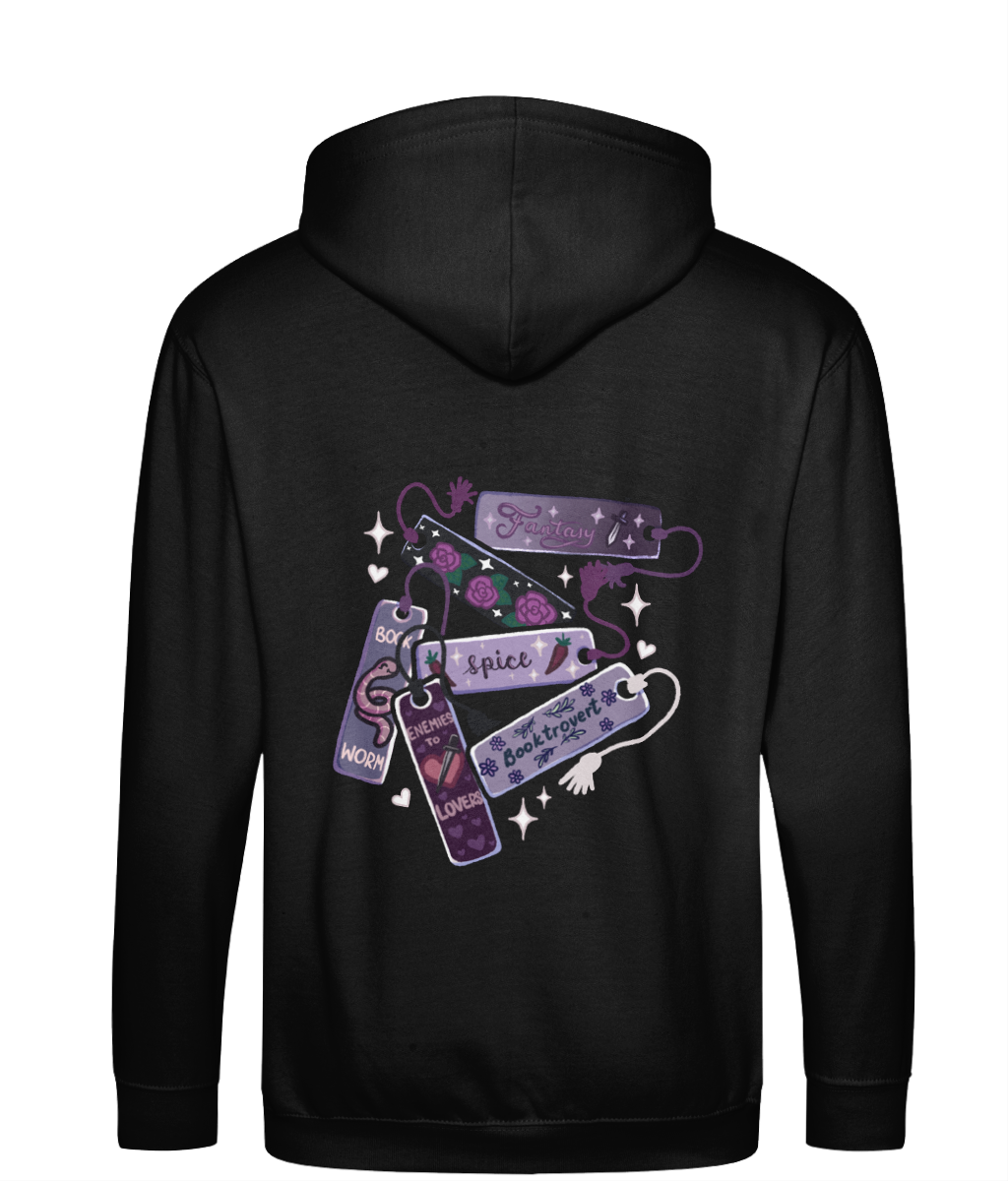 book marks bookish zip up hoodie