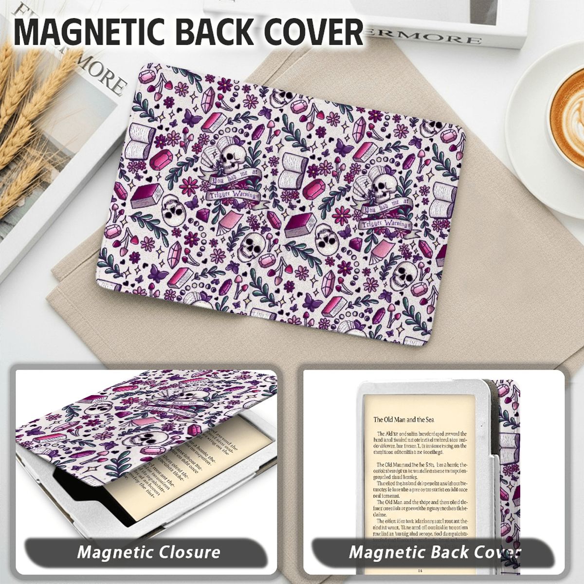 You had me at trigger warning bookish kindle case for paperwhite 11th 12th gen and coloursoft