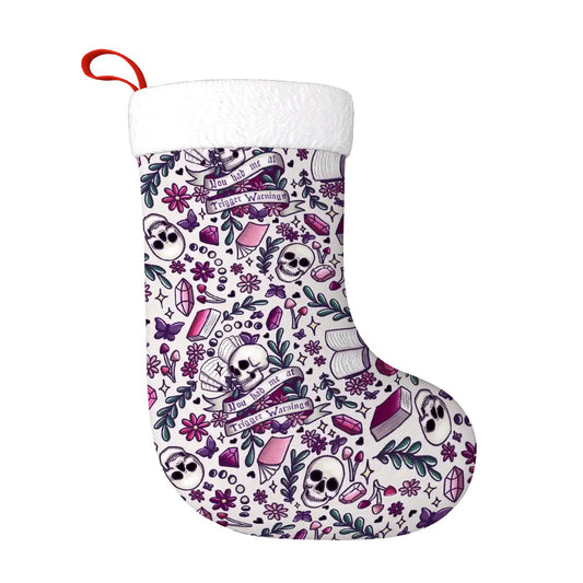 You had me at trigger warnings bookish dark romance Plush Christmas Stockings