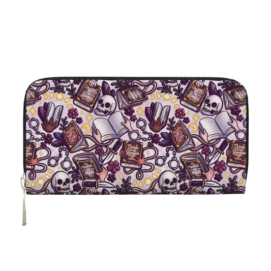 Dark romance bookish vegan leather wallet purse