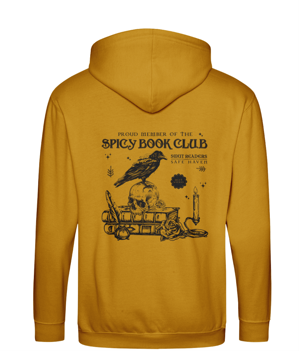 Spicy Book Club bookish zip up hoodie