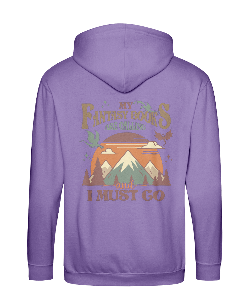 My fantasy books are calling bookish zip up hoodie bookish clothing