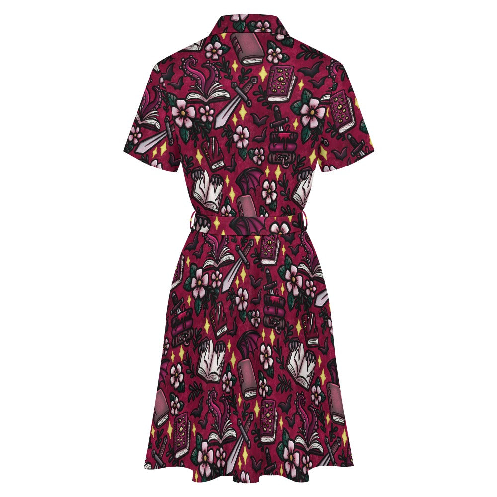 Monster romance omegaverse bookish shirt dress