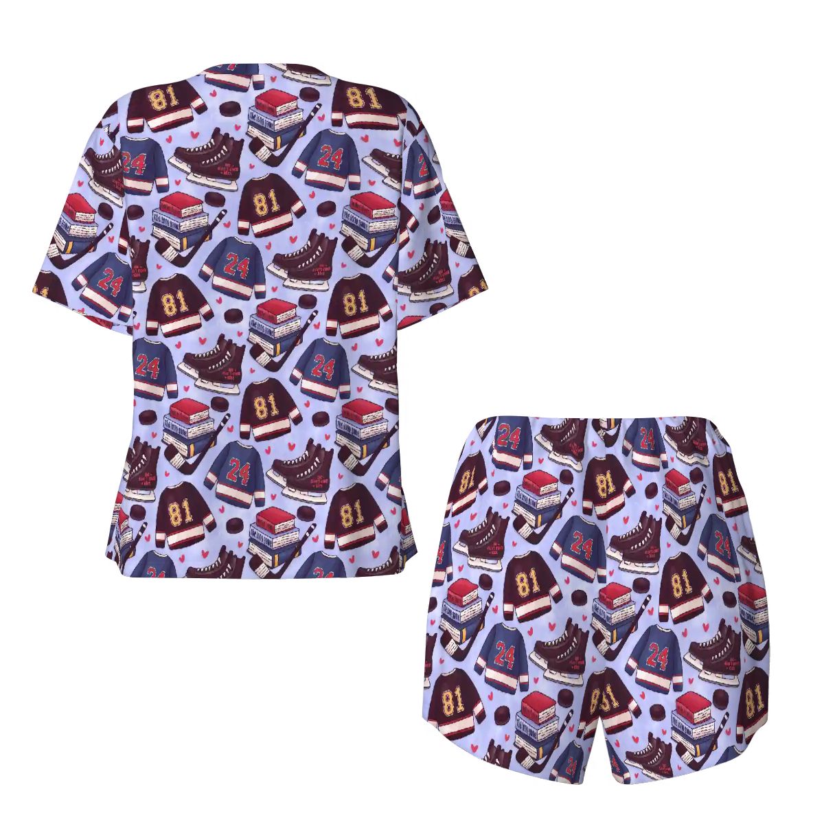 Hockey romance MM romance bookish pajajas pjs pyjamas
