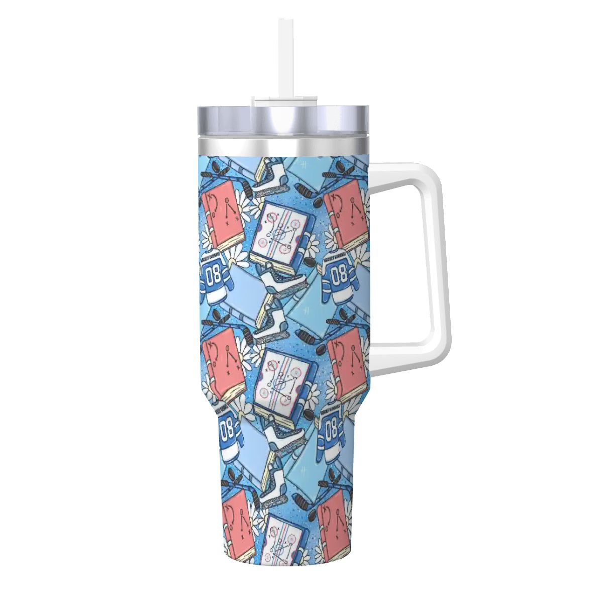 Hockey romance bookish 40oz travel mug