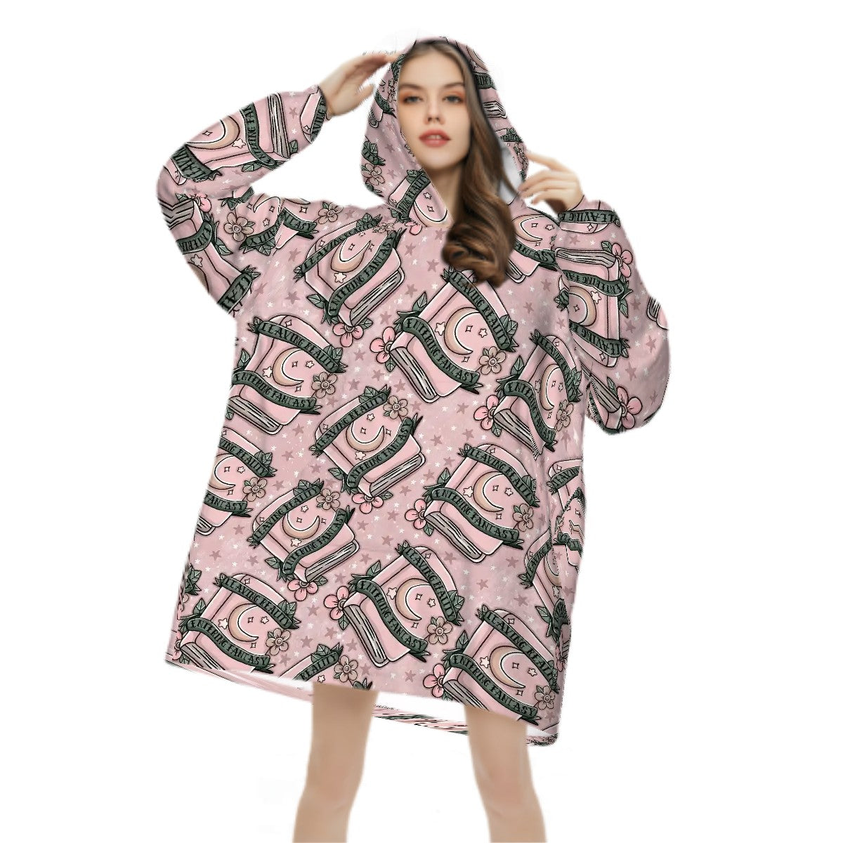 Fantasy reader bookish blanket hoodie