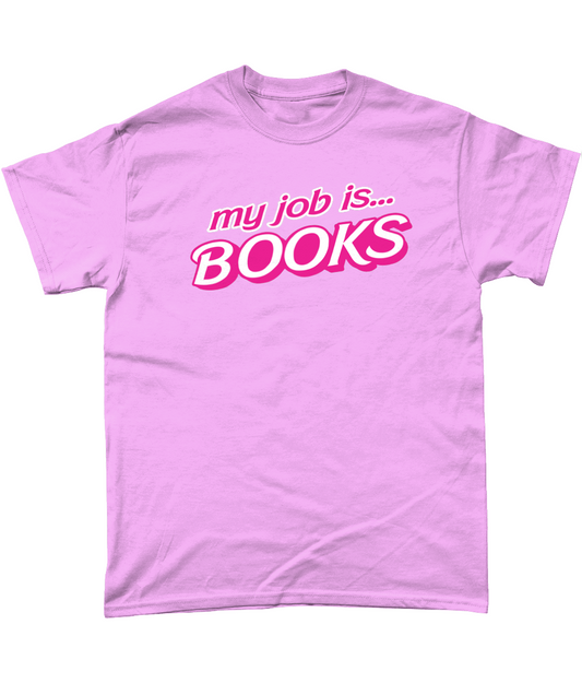 My job is books bookish t-shirt bookbestiesuk