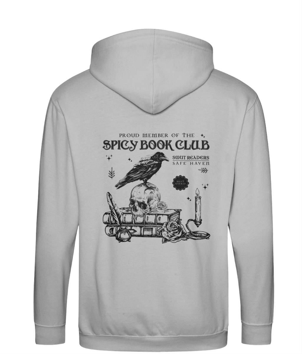 Spicy Book Club bookish zip up hoodie